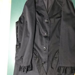 A rain coat in good condition